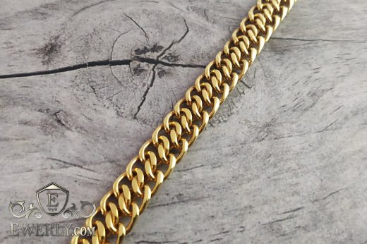 Плетіння Десятка (подвійне панцирне) ручної роботи із золота 750 проби купити