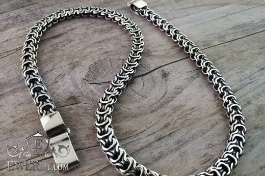 Big men's chain "Ramses" of  silver to buy 111000RX