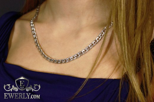 Women's chain "Moscow bismarck" of  silver to buy 111007IP