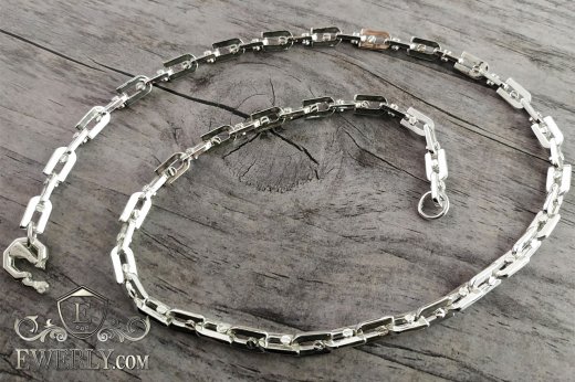 Silver chain "Baraka" for men to buy 111043ZT