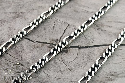 Фігаро - плетіння ланцюжка, фото плетіння ланцюгів Фігаро із срібла