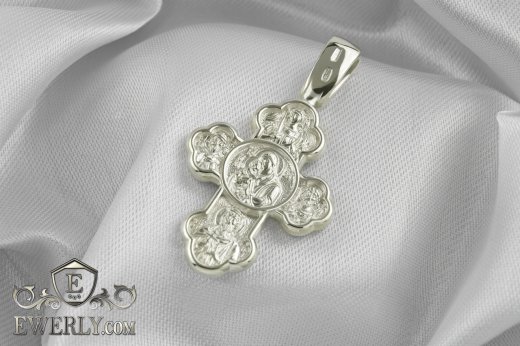 Cross of sterling silver without crucifix to buy 0101073WD