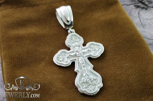 Jewelry silver cross pectoral orthodox to buy