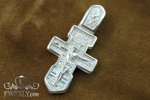 Cross of sterling silver with crucifix to buy 08308DI