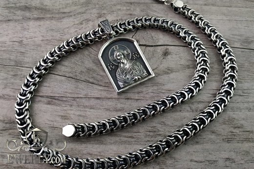 Kit : pendant of sterling silver and chain "Ramzes" to buy 151020WJ